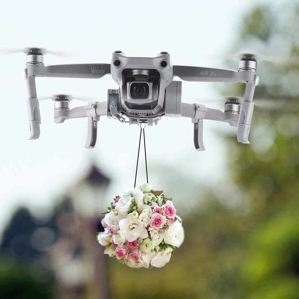 Sistema Airdrop Air Drop per DJI Mavic Air 2/AIR 2S Drone Anello esca da pesca Regalo Consegna vita Salvataggio Lanciatore remoto - Image 2