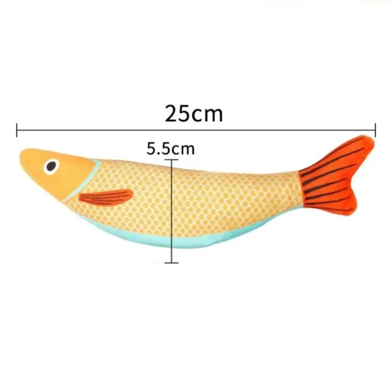 Cat Toys Saury Fish Crinkle Sound Plush Peyt Toys Interactive Design Cat Kicker Toy Teeth Grinding Cat Kitten Catnip Toys Play