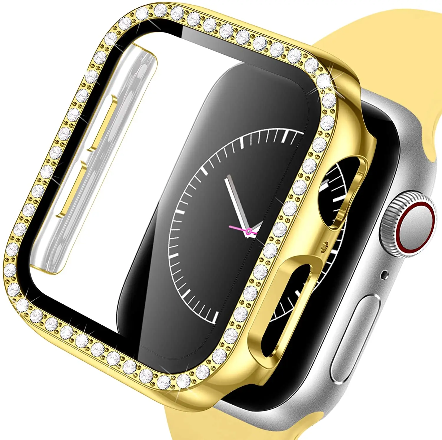 Premium Diamond Bumper Glass + Case Screen Protector