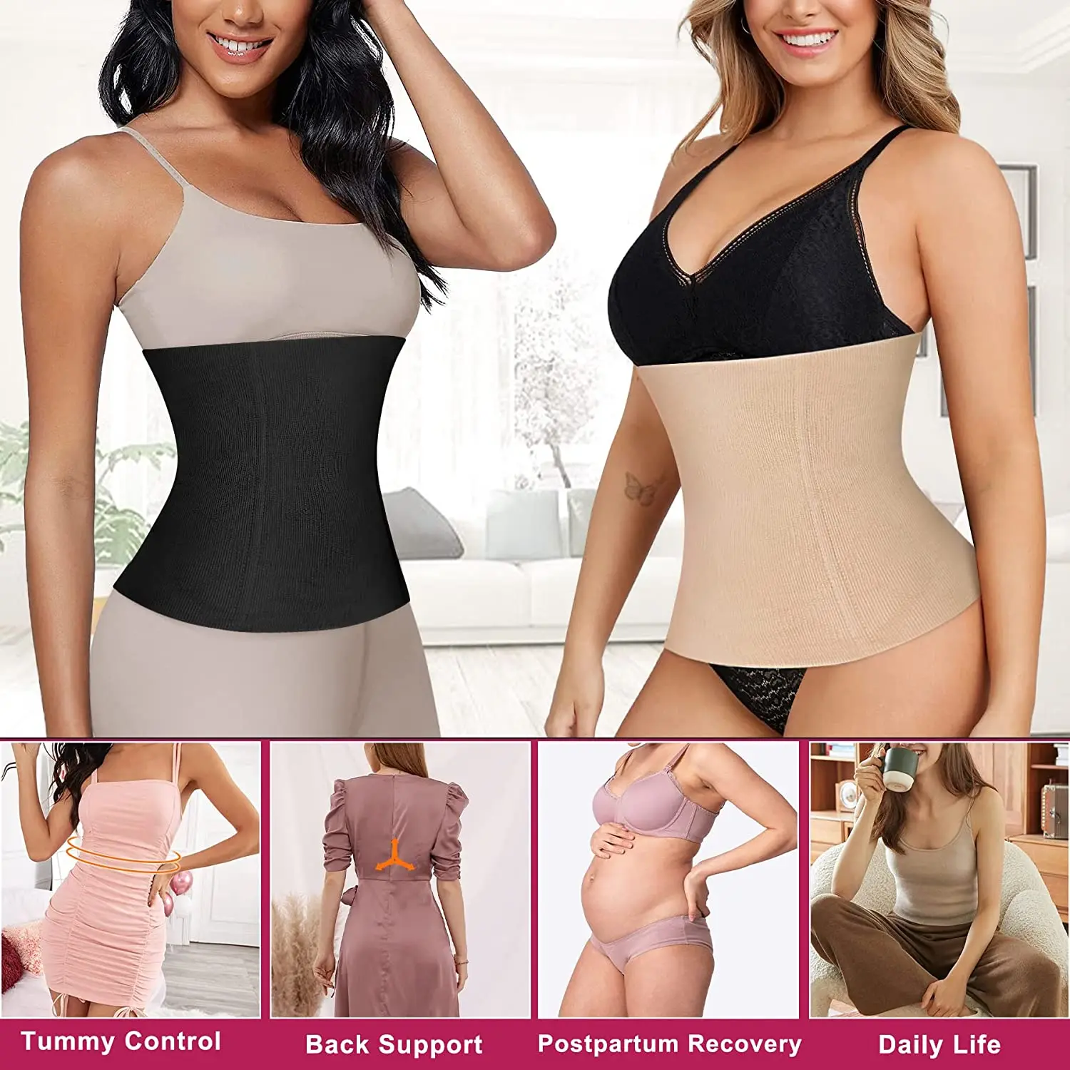 Shipping Postpartum Belly Recovery Band After Baby Tummy Tuck Belt Slim Body  Shaper Tummy Control Body Shapers Corset