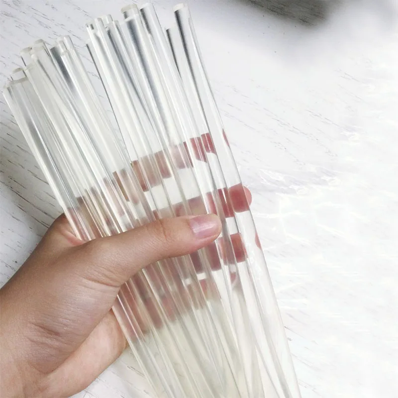 Wax Seals Glue Sticks 10pcs Crystal Clear Wax Seal Sticks Glue Gun Sealing Wax Sticks 14mmx7mm Sealing Sticks Seal Stamp