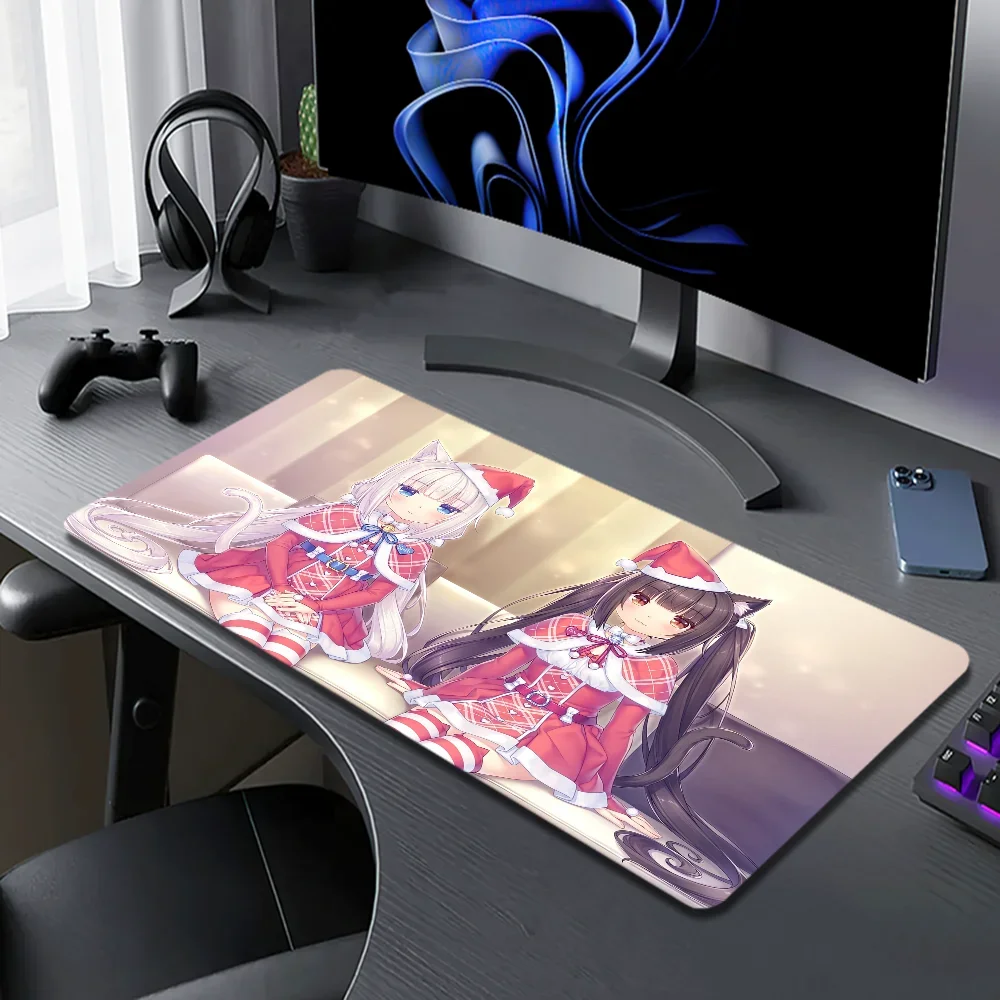 Chocola Nekopara Japan Anime Large XXL Gaming Laptop Computer Desk Mat Mouse Pad Mouse Mat Notbook Mousepad Gamer 5