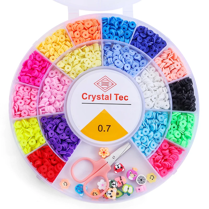Clay Beads & Charms Jewelry Crafting Kit - DIY Alphabet & Art Kit
