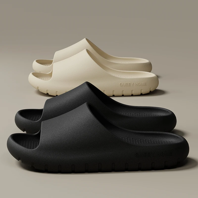 Queeyhome Men Slippers EVA Thick Soled Soft Sandals New Summer Fashion Non Slip Indoor Outdoor Beach Women Shoes — view 2
