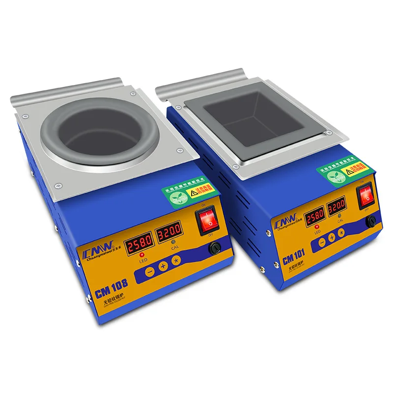 Digital Thermostat Soldering Pot Eco-Friendly Titanium Alloy Square Round Melting Furnace Tin Tools