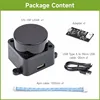 LDROBOT D500 Lidar Kit DTOF ROS Car SLAM Navigation Scanning Laser Radar Sensor Support ROS1 and ROS2 for Indoor and outdoor 3