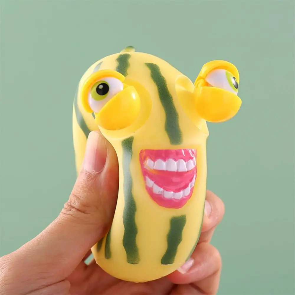 

Slow Rebound Watermelon Pinch Toy Explosive Eye Watermelon Strips Eyes Popping Out Toys Cartoon Soft Boys Girls