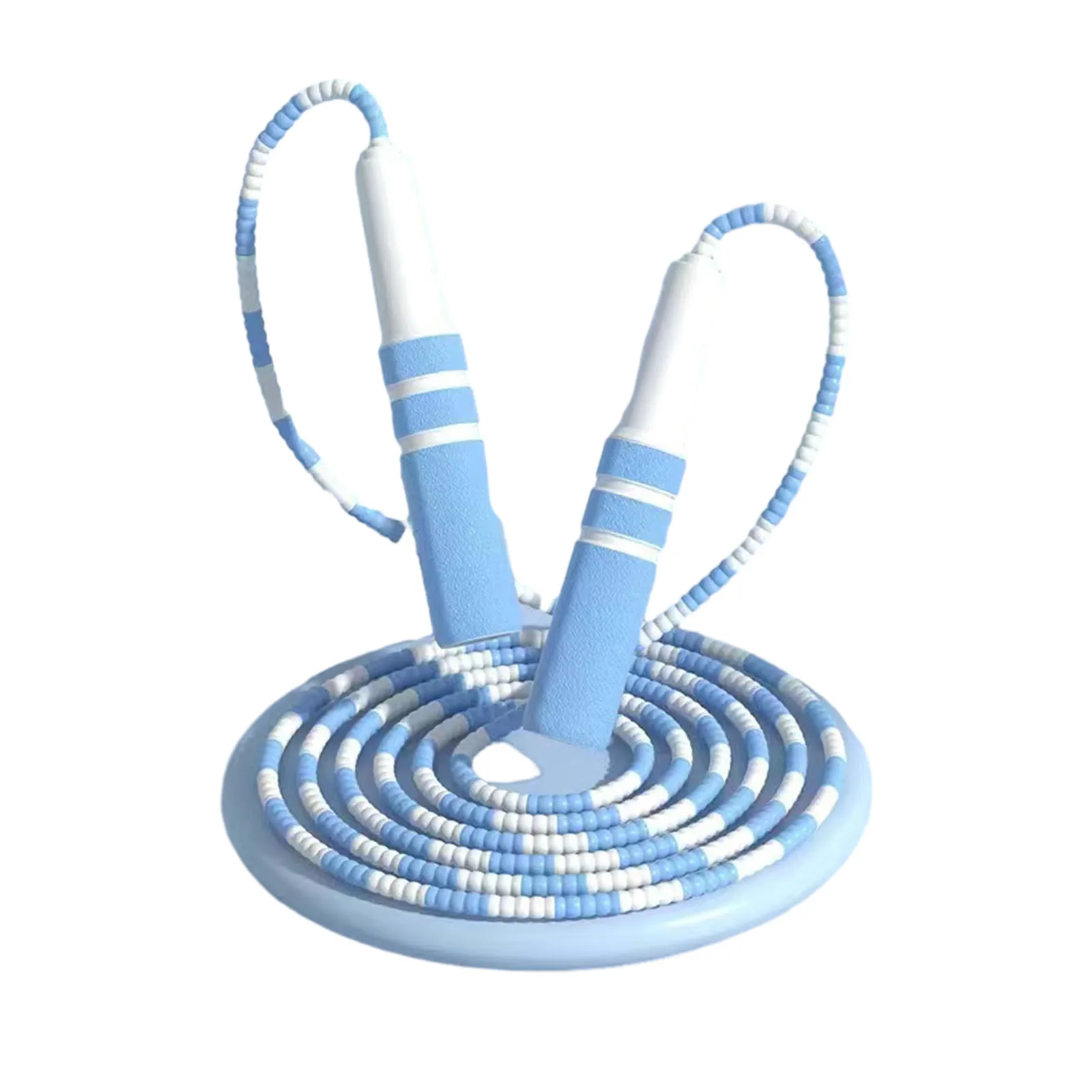 

-Free Jumping Rope Durable Segmented Soft Beaded Skipping Rope for Fitness Exercise Equipment