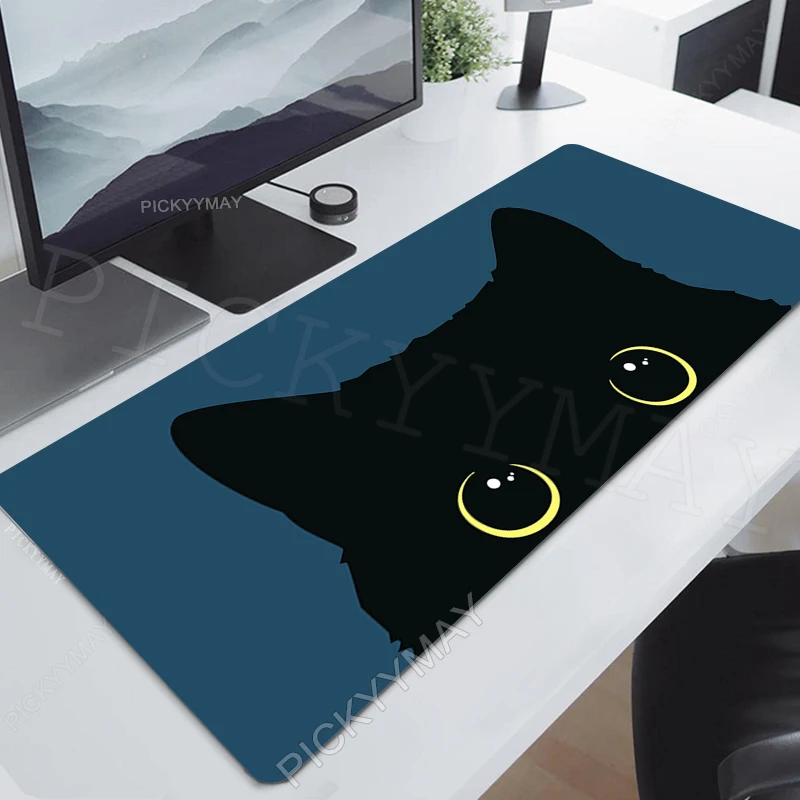 thumbnail image 1 of Alfombrillas de ratón grandes para juegos, alfombrilla bonita para ratón, alfombrilla para ratón de ordenador, alfombrilla de ratón de 90x40cm, almohadillas de escritorio de gato para teclado de PC, a, 1 of 5