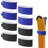 Adjustable Ski Wrap Straps Skis Band Storage Ski Fastener Tape Ski Storage Tie with Protective Pad Skis Accessories Winter Sport 1
