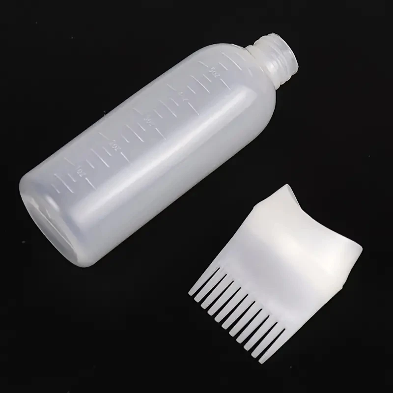 Hair Dye Applicator Bottle 120ml hair root comb applicator bottle hair color oiling dye brush squeeze bottles for styling ABS refill container