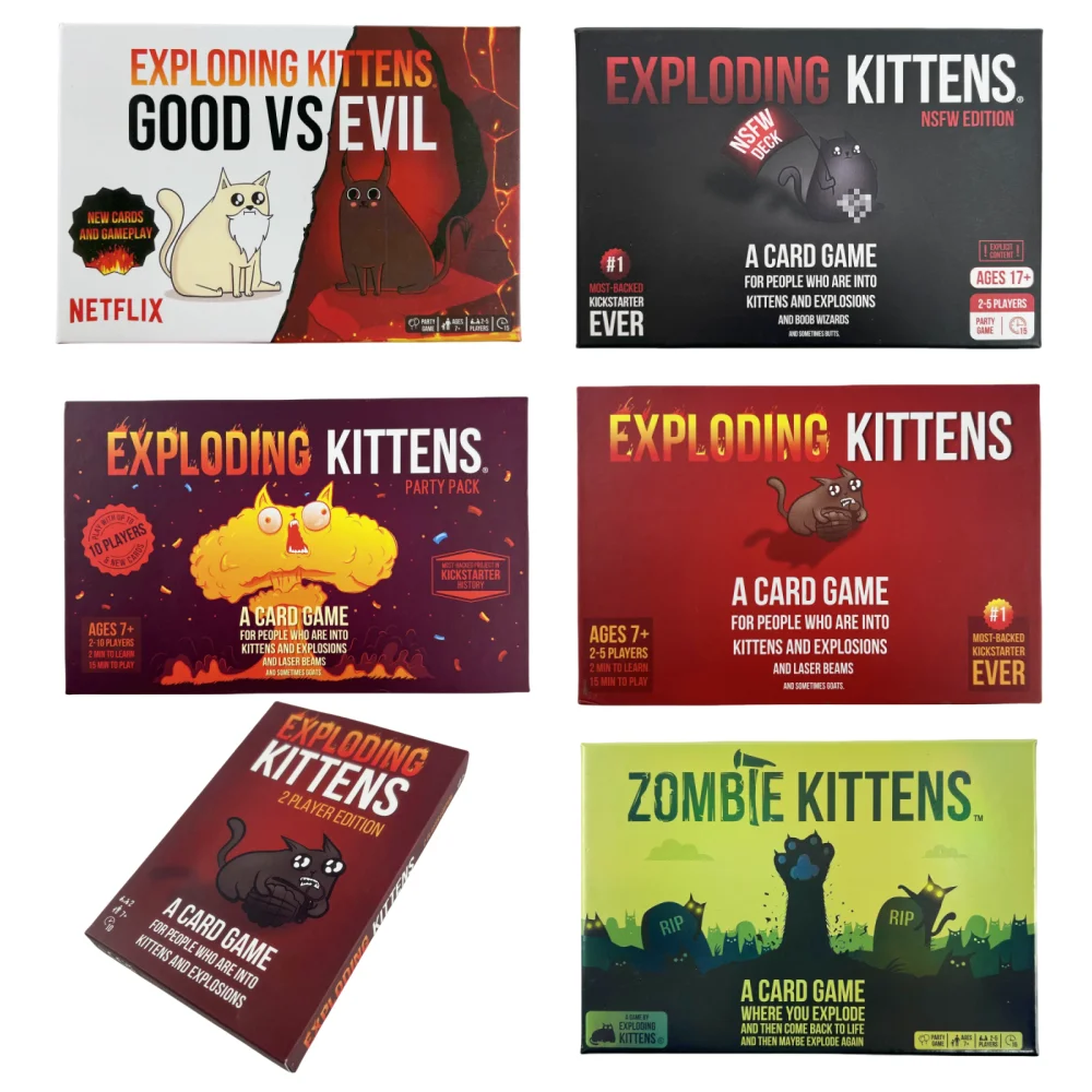 Happy Board Cards Elevate with New Characters Family Card Games for Party Funny Good vs Evil Card Games Board Deck Exploding Kittens