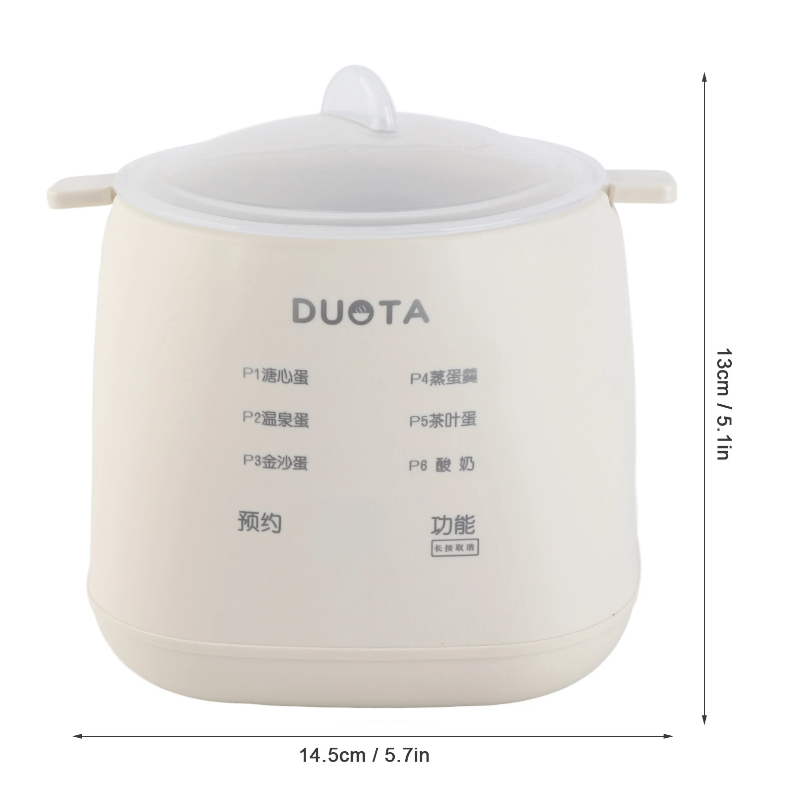 Egg Boiler Egg Poacher Electric Egg Cooker 6 Functions Hard Boiled Egg Cooker Poacher with Auto Shut Off Feature Steaming Bowl 6