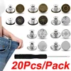 20/10Pcs Detachable Jeans Screw Button Snap Fastener Pant Pins Nail Free Jeans Adjustable Waist Alloy Buckles Sewing Accessories 1