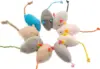 3/200pcs Rattle Cat Mouse Toys Also Prefilled Catnip Faux Fur Cat Mice Toys Interactive Cat Game Catnip Toys for Indoor Cats toy 2