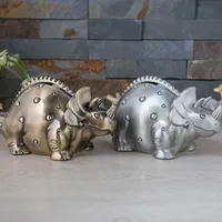 Dinosaur Unicorn model Metal Coin bank Anime Piggy Bank For Money Secret Safe Kid's Toy Hidden Money Storage PB03 2