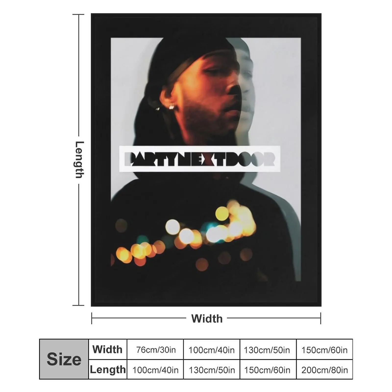 Partynextdoor Album Cover Throw Blanket 6