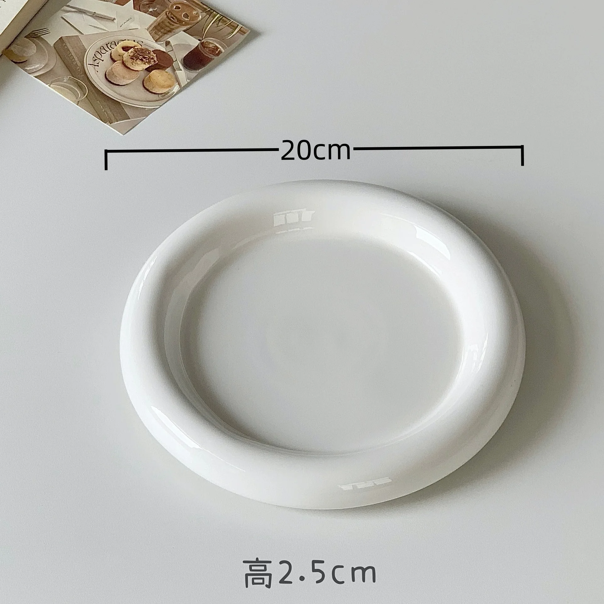 Dining Dish Round Ceramic Plate Western Food