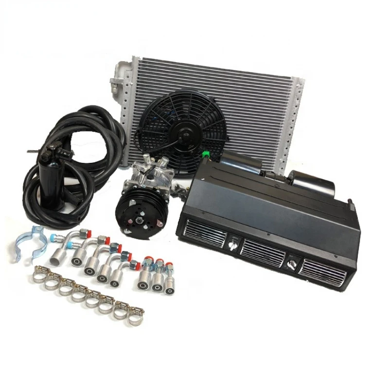 For Truck Bus Universal Auto Ac System A/C Kit Under Dash  Beu-450L-100A Evaporator 12/24 Volt Ac Compressor Repair Kit