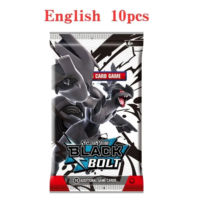 360 Pok&eacute;mon Black Dragon White Dragon Card Pok&eacute;mon Booster Sword Shield Series Pet Elf Flash Card