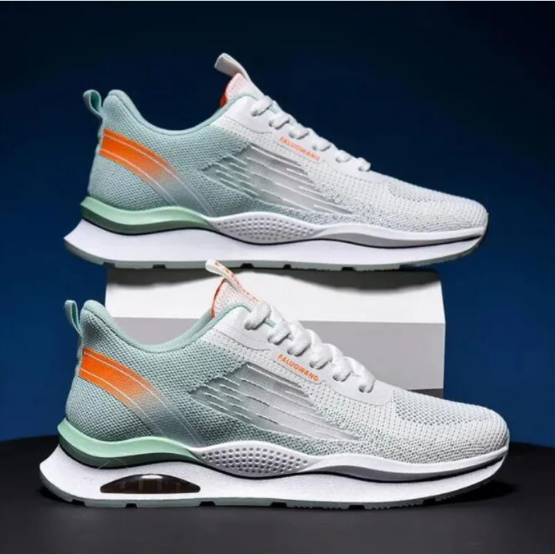 

Men's Sneakers Breathable Mesh Shoes Lightweight Pu Leather New Fashion Sports Casual Tenis Shoes for Men Zapatillas De Hombre