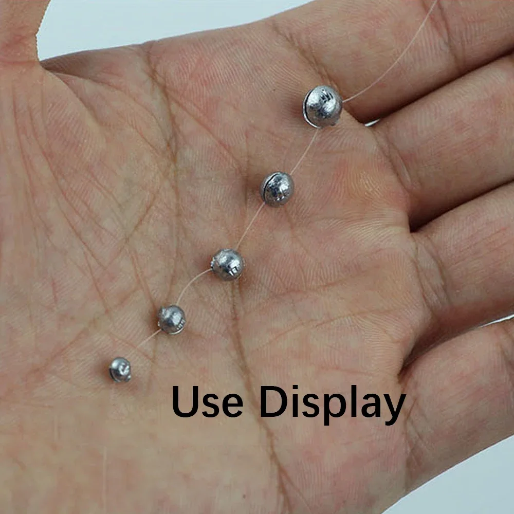 DNDYUJU 50 stücke Runde Split Shot Angeln Gewichte Blei Explosion Sinker Angeln Float Gewicht Tackle-Tool Angeln Zubehör – Detail 8