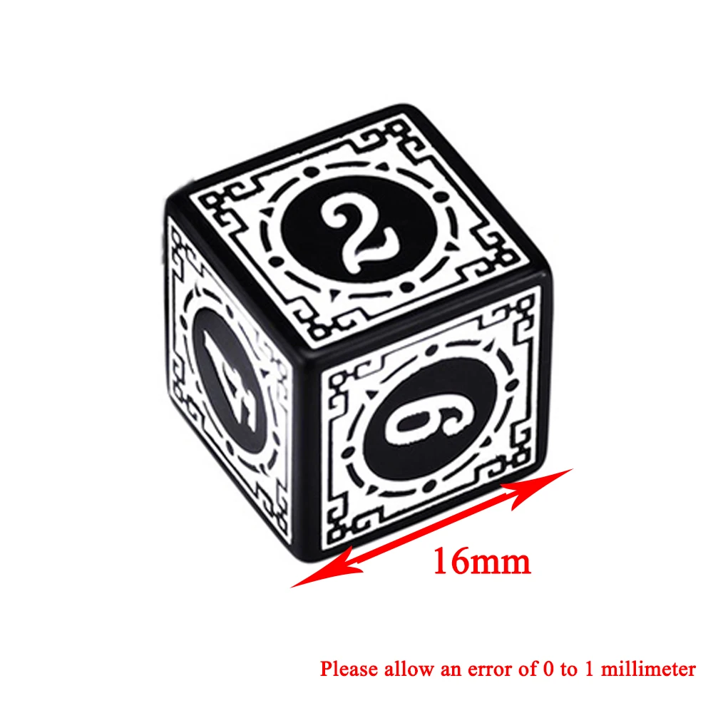 Acrylic Dice Game Dice Dice Set 10Pcs/Set 16mm D6 Dice