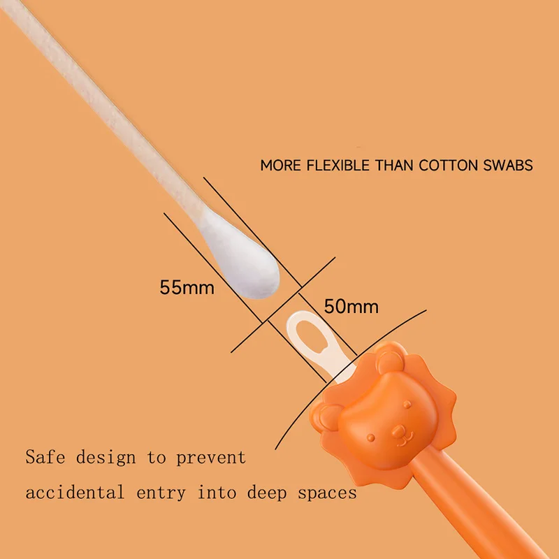 Ear Wax Pickers Baby Cleaner Spoon Double-headed Soft Wax Curette Nose Cleaner Silicone
