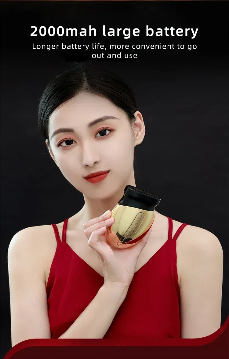 R&F Gun Firming Facial Repair Collagen Ultrasound Vibration Anti-aging Multi-functional Beauty Instrument Whitening Gold matrix