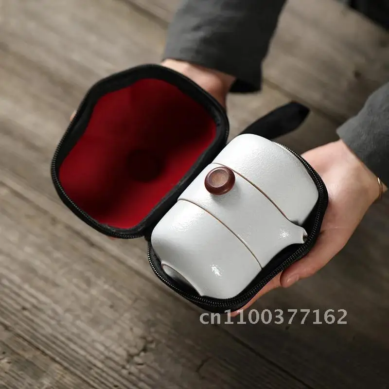 Tangpin Ceramic Teapot Tea Tea Cup Porcelain Sets Gaiwan Portable Travel Drinkware Sets Gaiwan