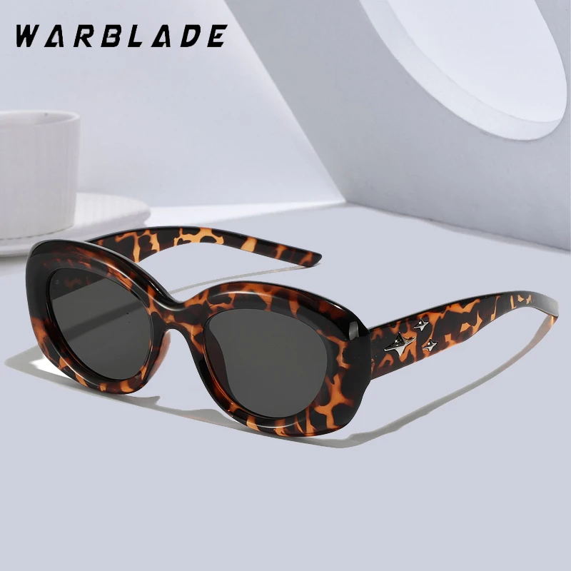 

WarBLade Fashion Oval Candy Color Sunglasses Oversized Women Shades Clear Yellow Purple Eyewear Men Trending Sun Glasses UV400