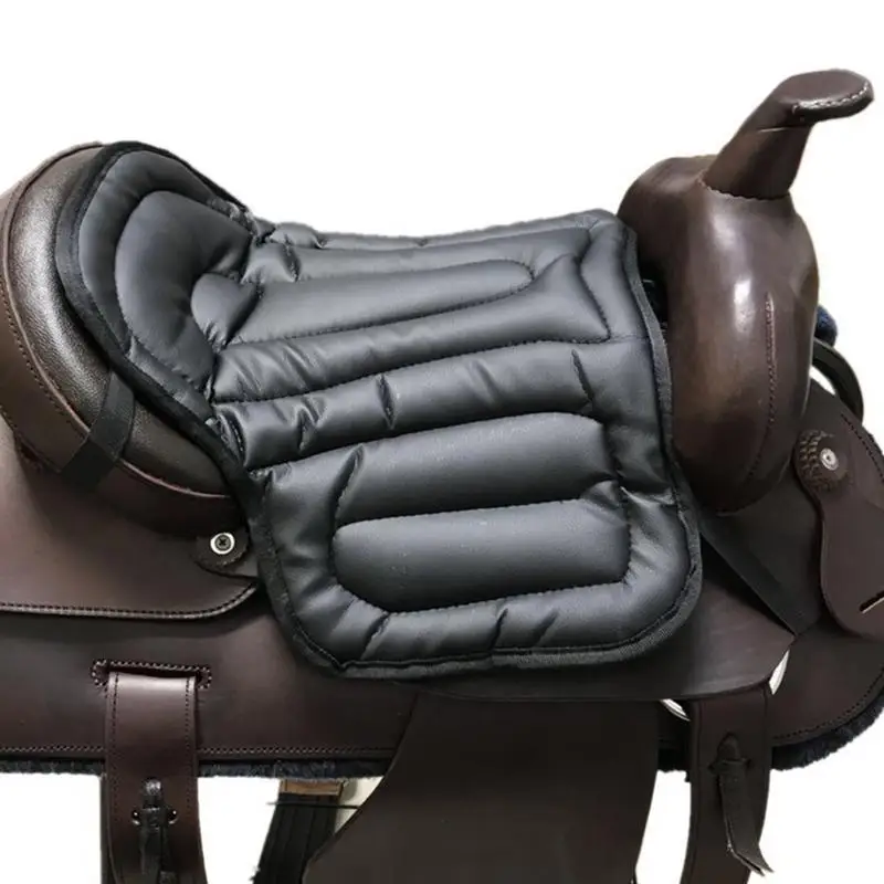 Horse Pads For Saddle PU Leather Saddle Pads Equestrian Riding Equipment Waterproof Seat Pad Motorcycle Seat For