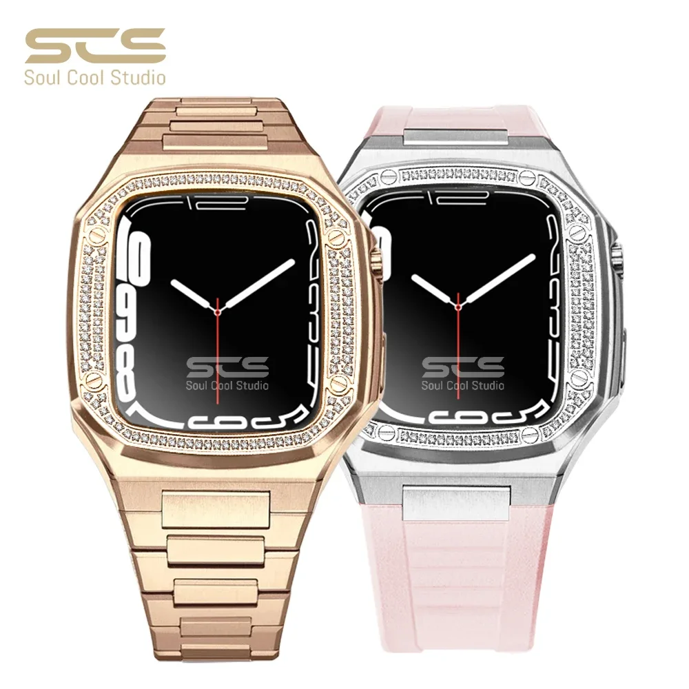  ġ ø 7/8 ȣȯ ݼ Ʈ, 316L θ ƿ  ŰƮ, мųʺ  iWatch7 ̽, 41mm, 40mm, ǰ