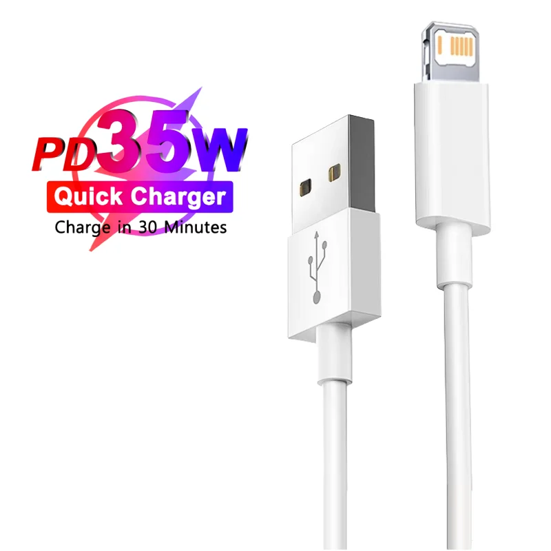 For Apple PD 35W Fast Quick Charger USB Type C For iPhone 15 14 13 12 11 Pro Max Mini Plus XR XS Charging Data Cable Accessories Best Sellers In Phones Accessories
