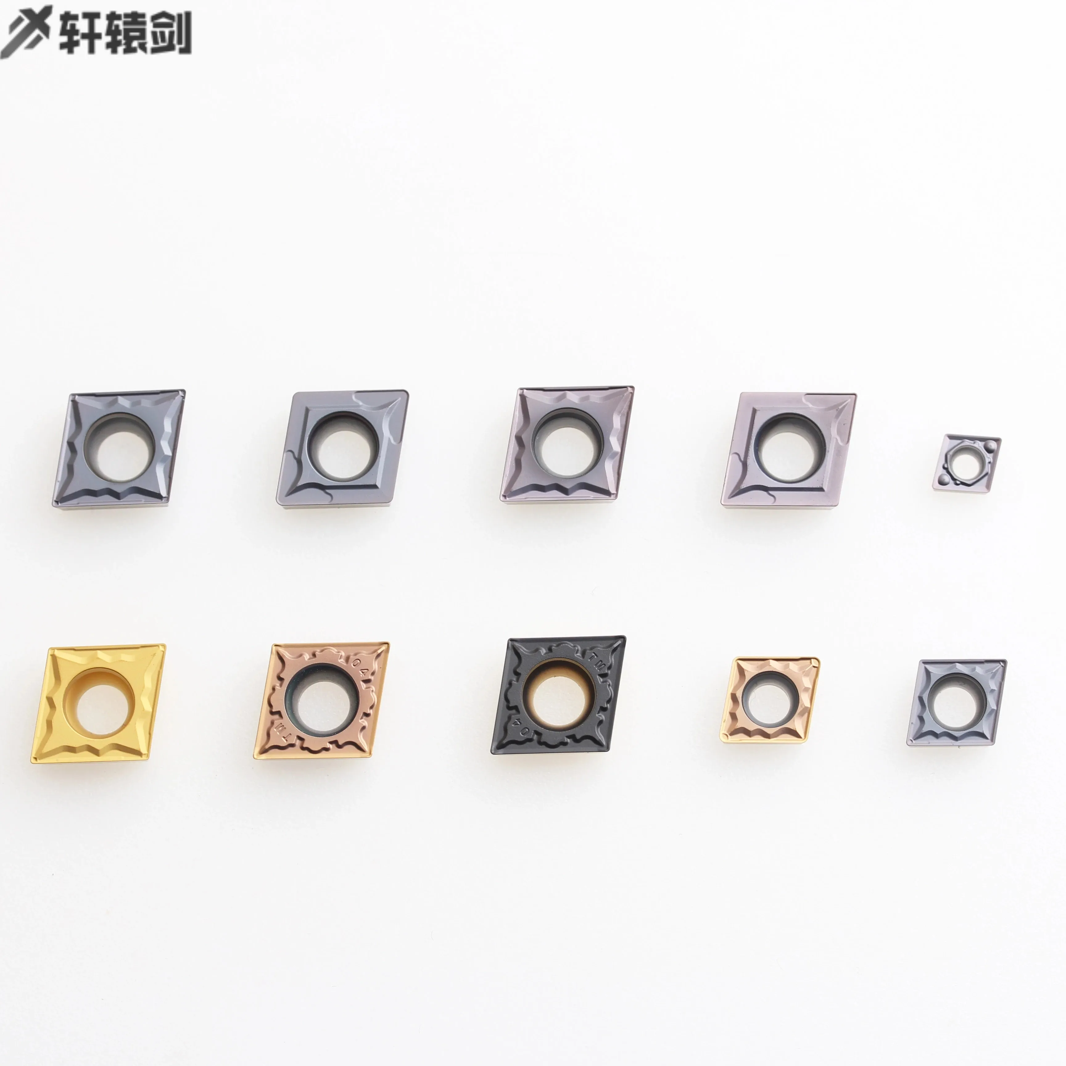 

10PCS CCMT09T304 CCMT060204 CCMT120404 CNC Lather Cutter Tool Tugensten Carbide Internal Turning Insert