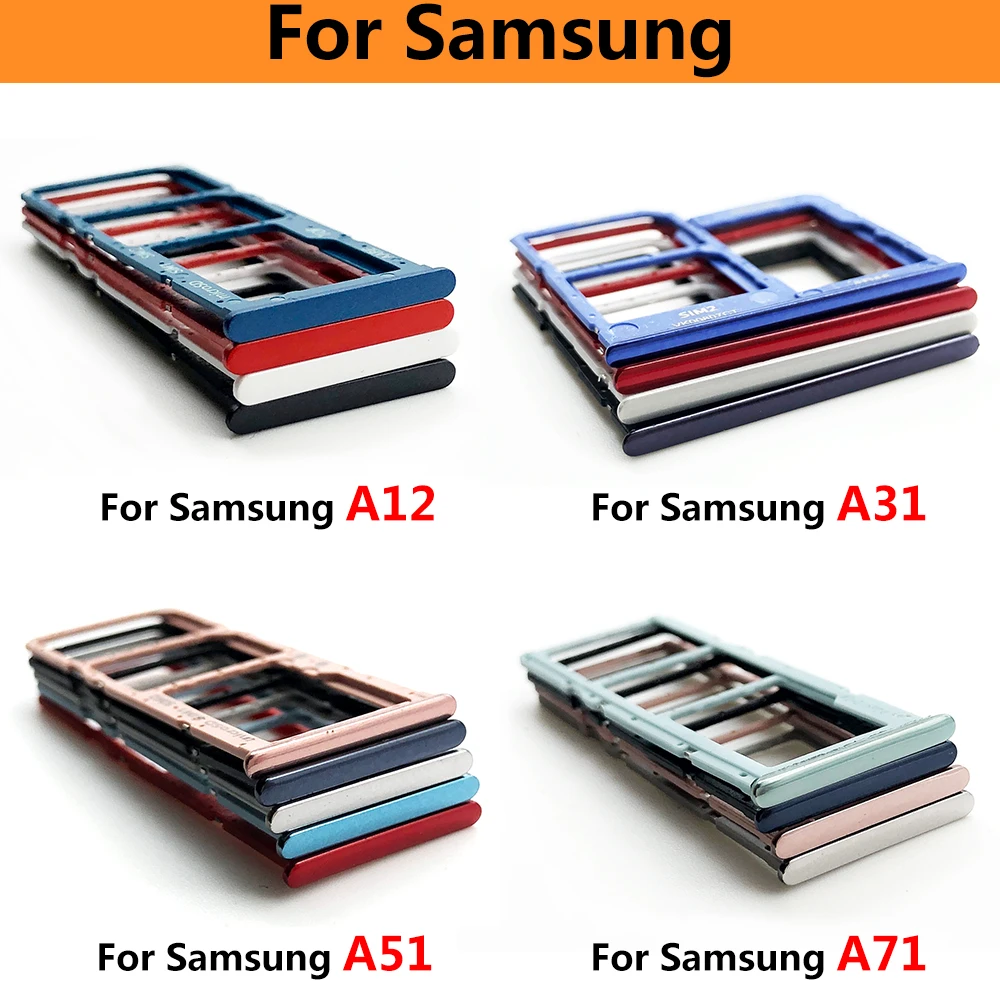 10 Pcs Sim Card For Samsung A51 A71 Dual SIM Card Tray Slot Holder Adapter  Accessories| | - AliExpress