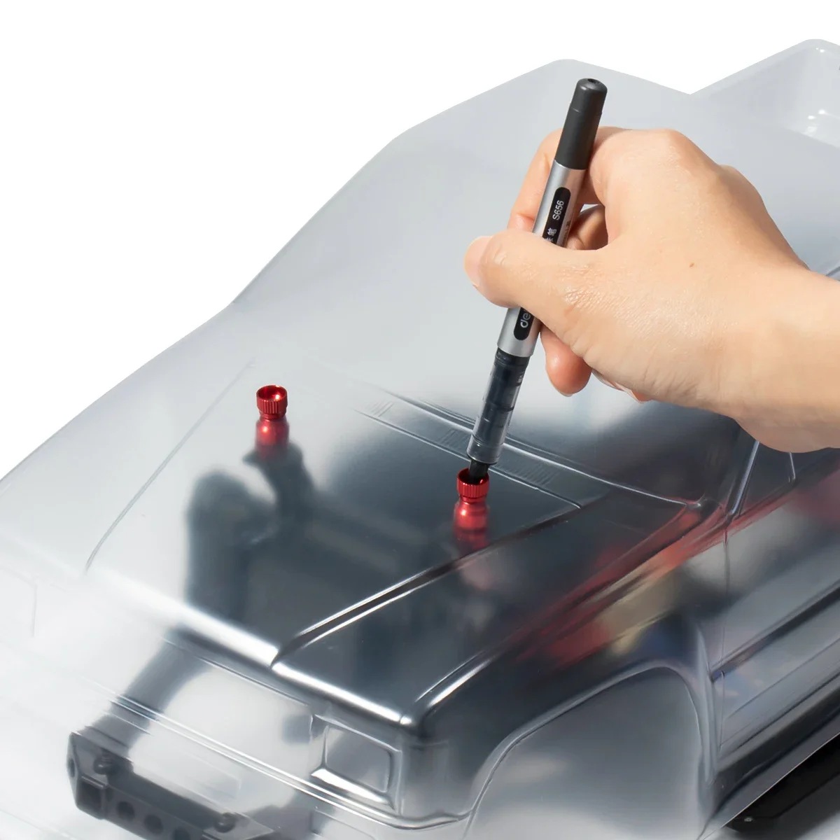 RC Karosserie Lochbohrung Tool - Magnet Führung Für Axial SCX10 TRX4