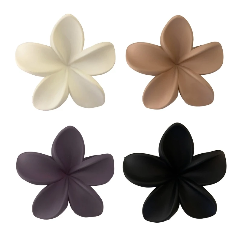 

Matte Flower Hair Claw High Ponytail Hair Claw for Girls Woman Dropship