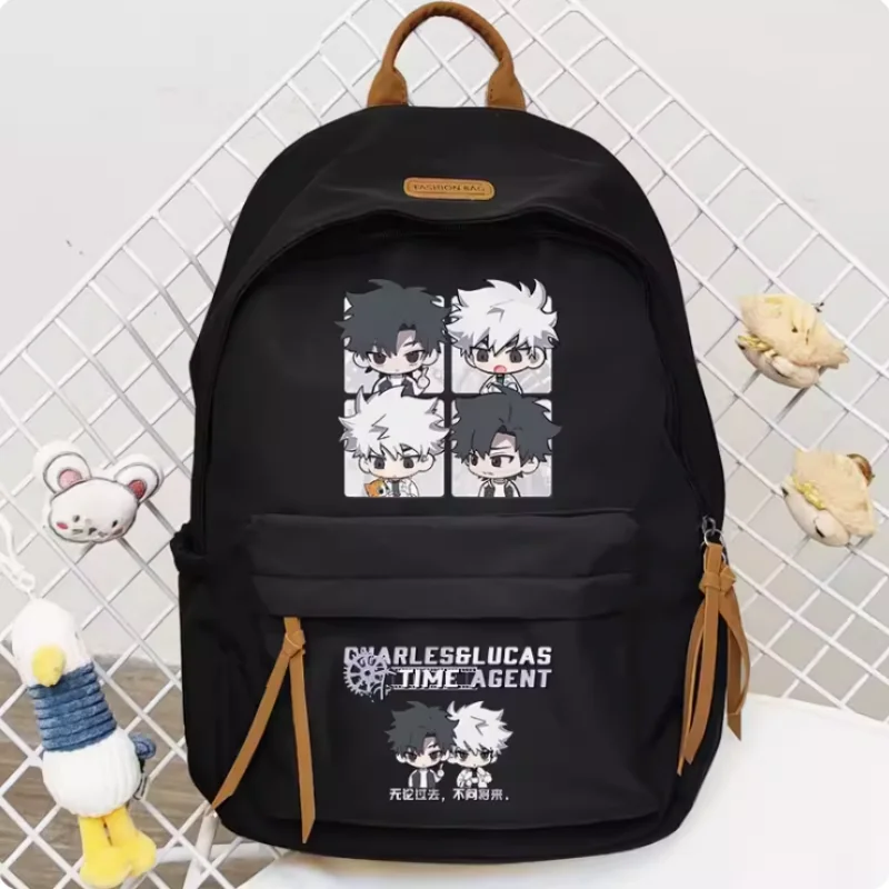 Anime Time Agent Charles Lucas Schoolbag Backpack High-capacity Shoulder Bag Cosplay Student Teenage Gift B467