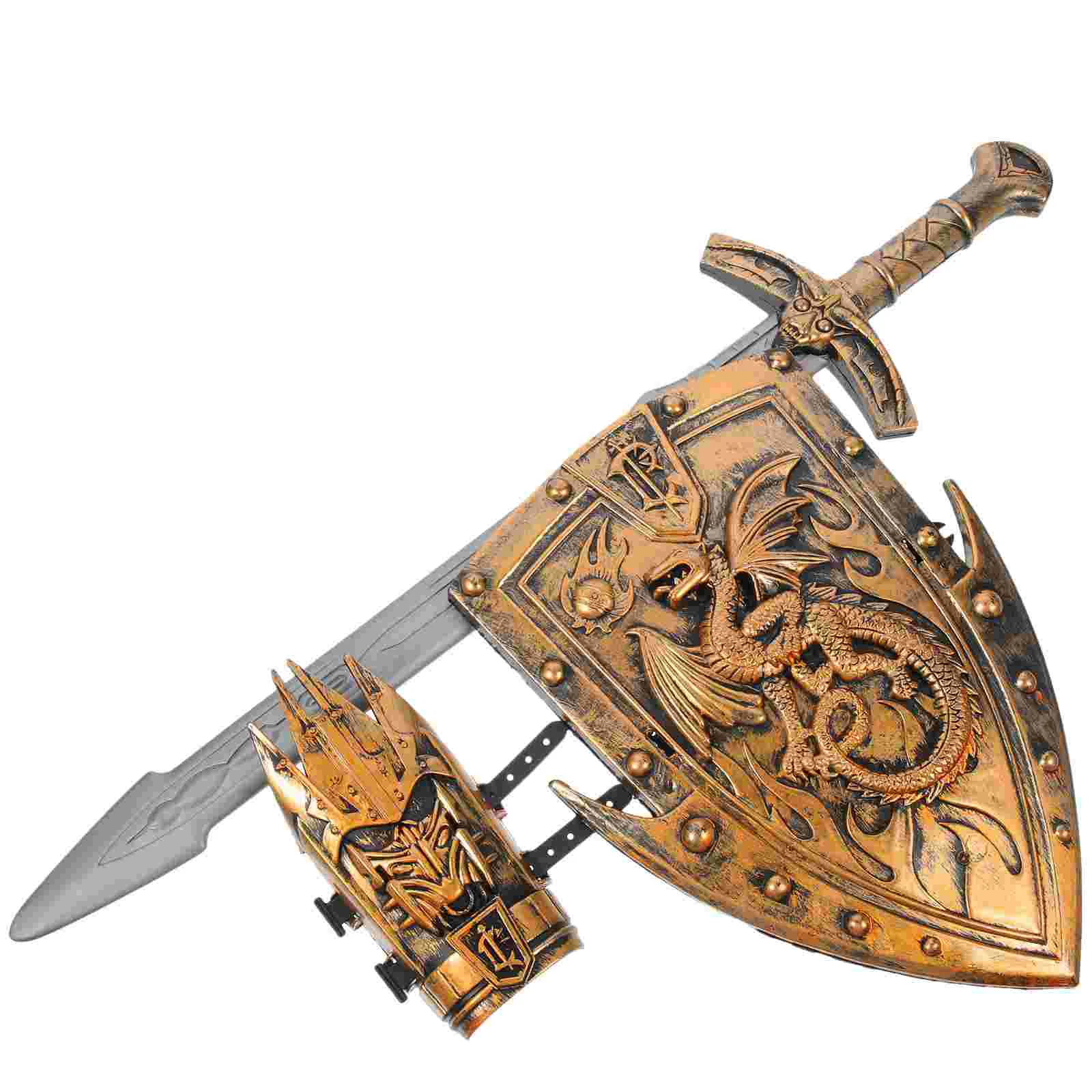 Medieval Role Play Shield Kids Toys Boys Costume Props Children Kit Unique Cosplay Child Stage Garments Decor Plaything