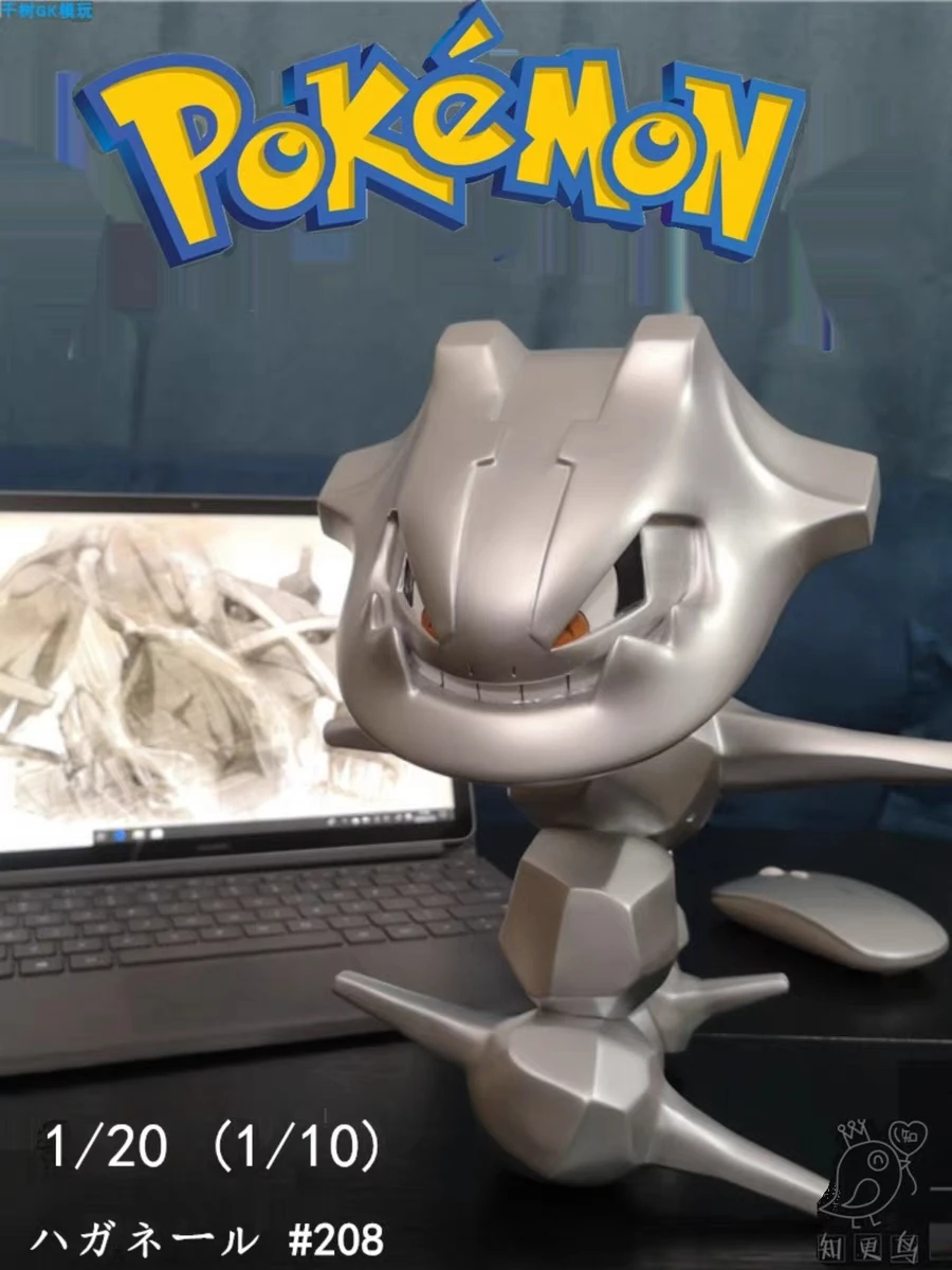 Nuovo 2023 Hot Pokemon 1/20 Giant Rock Snake Leader Handheld Illustrated Guide Pet Elf Pokemon Gk Model Ornament Gifts For Children