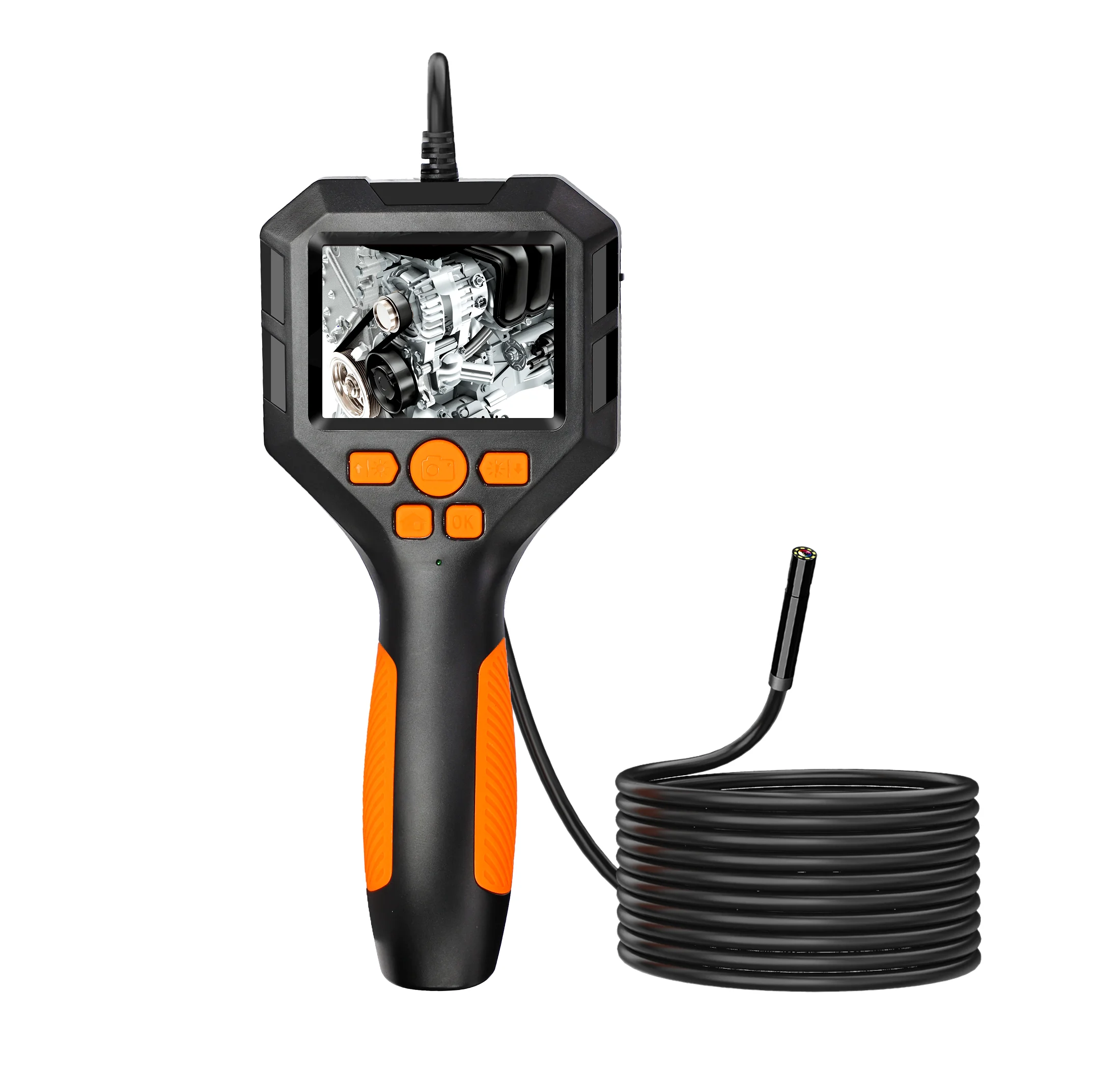 

Новый эндоскоп 508p IPS экран IP68 водонепроницаемый объектив 1080P HD Жесткий кабель бороскоп