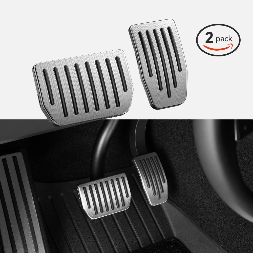 YZ For New Tesla Model 3 Y Highland Juniper 2019-2026 Foot Pedals Cover Accessories Snap-fit Car Alloy Accelerator Brake Pedal