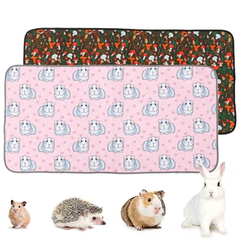 2 pezzi di gabbia per porcellini d'India riutilizzabile lavabile coniglio assorbente tappetino impermeabile per criceti pipì per porcellino d'India coniglio riccio