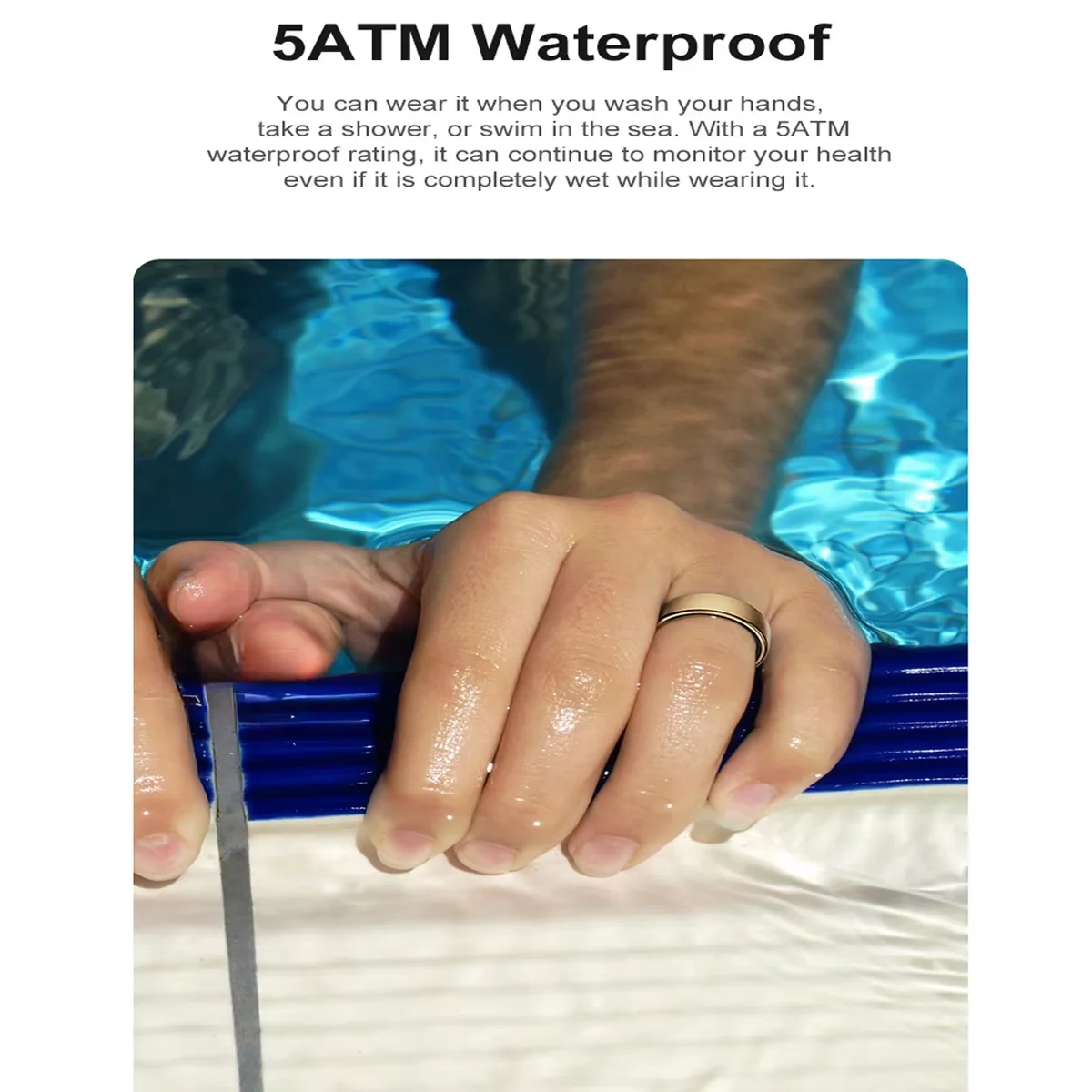 R10 Smart Ring with Charging Case Men Women Health Sleep Heart Rate Monitoring Smartring IP68 & 5ATM Waterproof Multi-sport Mode - 4