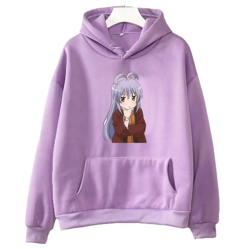 

Non Non Biyori Renge Miyauchi Anime Hoodie WOMEN Cartoon Thinking Sweatwear Couple Clothing Sense of Design Kawaii/Cute Harajuku