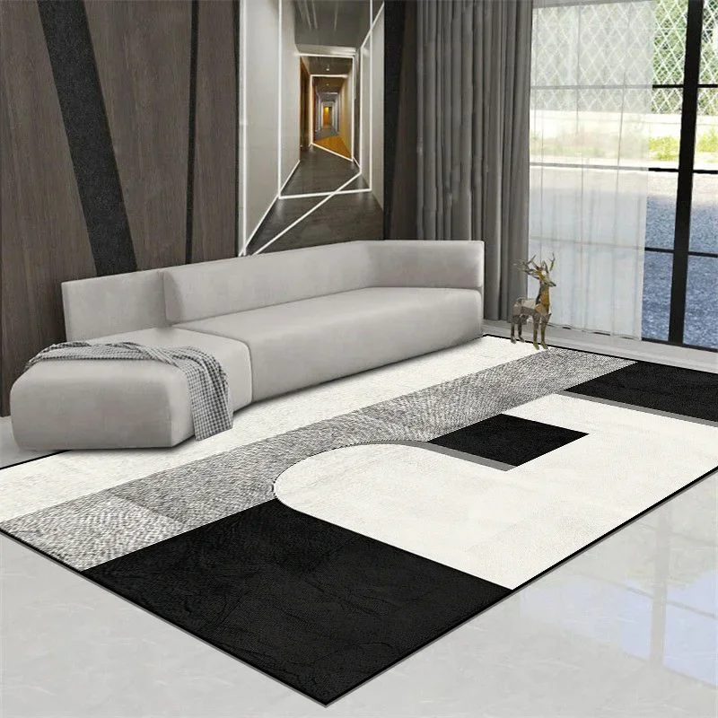 Modern Carpets for Living Room Simple Household Mat Large Area Decorative Bedroom Rugs Non Slip Children's Rug Customizable 3