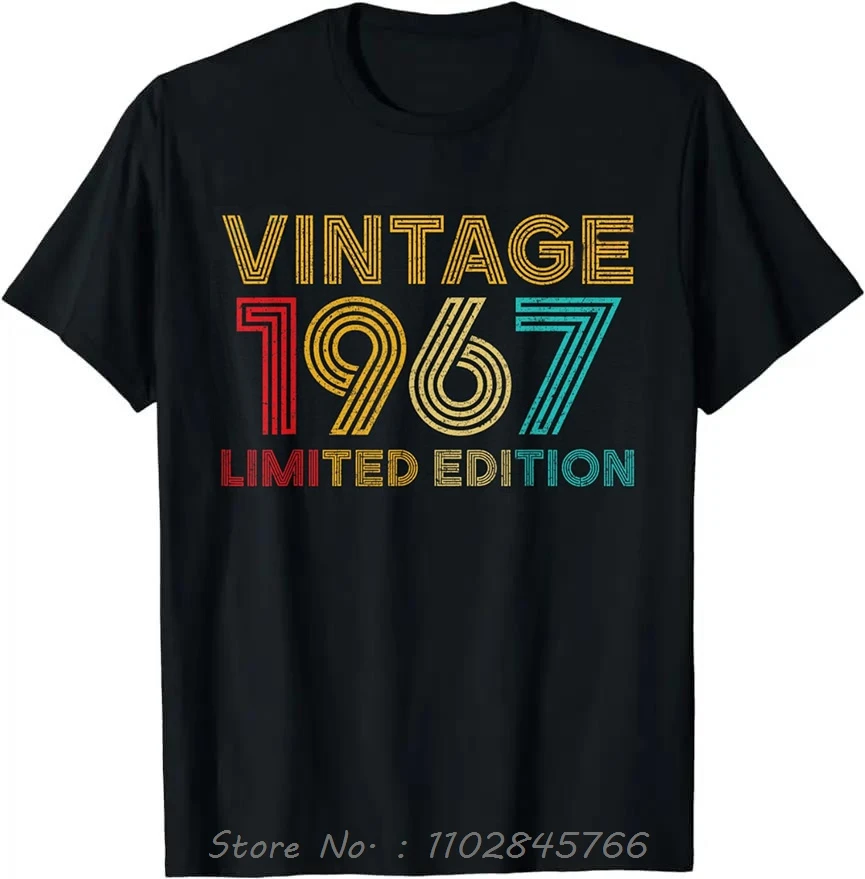 Vintage Men's Oversized Original Parts 1967 Cotton T-Shirt - Cool & Funny Fitness Design