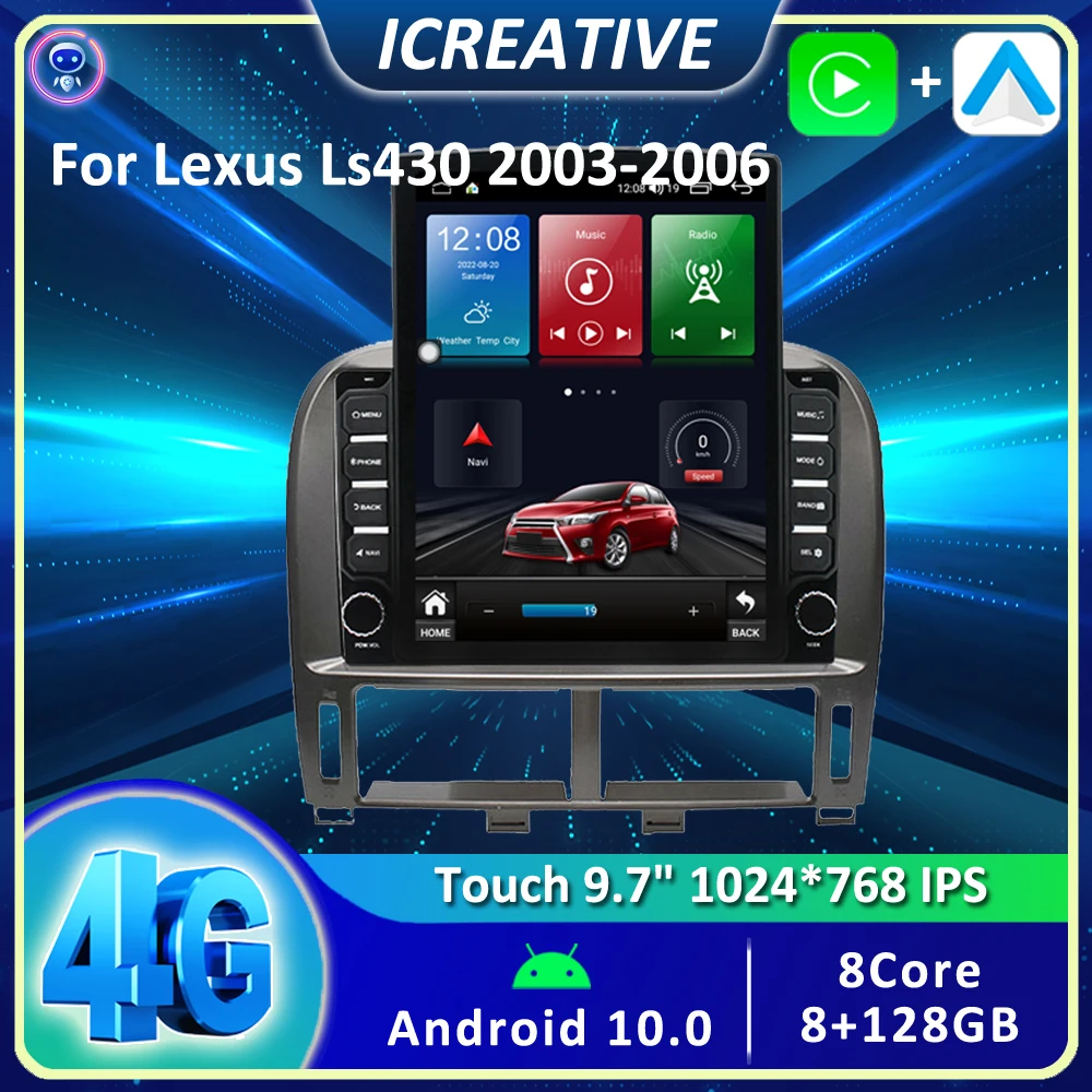 9 7 Voor Lexus Ls430 2003 2006 Autoradio Android 10 0 Carplay Tesla 9 7 Voor Lexus Ls430 2003 2006 Autoradio Android 10 0 Carplay Tesla