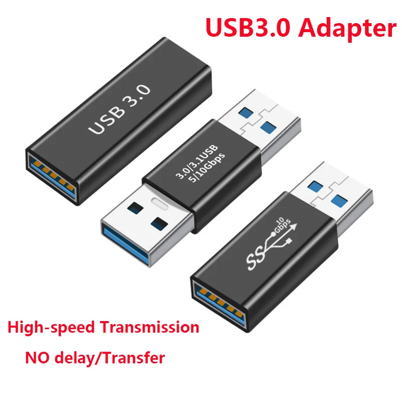 USB 3.0 конектор USB към USB адаптер 5Gbps Gen1 мъжки към мъжки женски USB конвертор SSD HDD кабелен удължител USB 3.0 удължителен щепсел